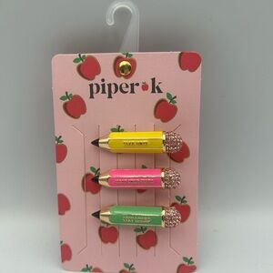 *New* Piper K Pencil-Shaped Hair Clip Set